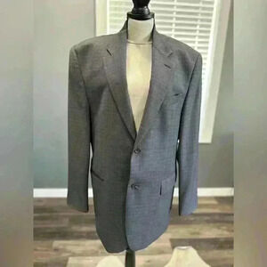 100% Wool Polo Ralph Ralph Lauren Woolmark Gray Mens Size 42R Jacket Blazer